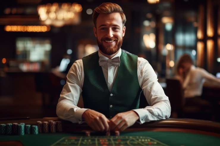 SA Gaming live blackjack table with dealer and player positions visible